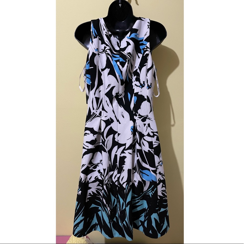 Nine West printed fit & flare Dres New - Picture 4 of 8